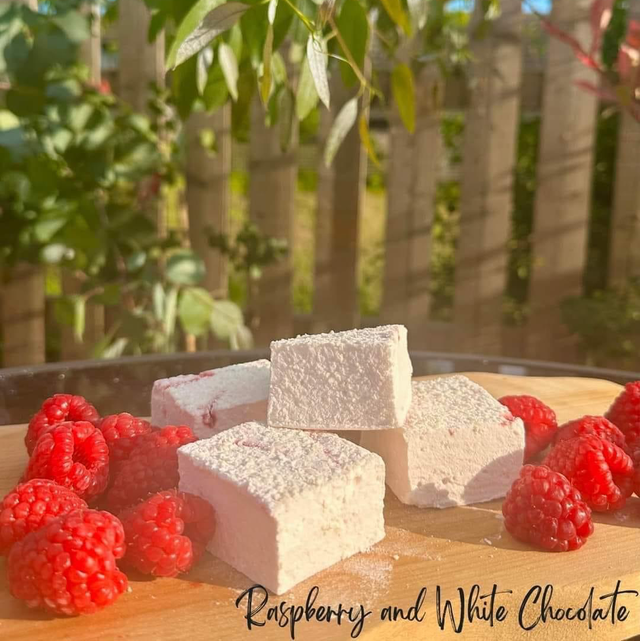 Raspberry White Chocolate Marshmallows